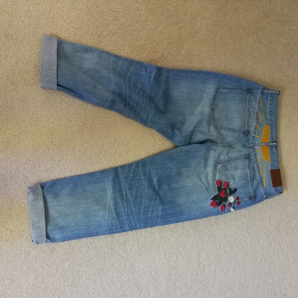 NWT madewell Perfect Summer Embroidered Jeans - Picture 7 of 7